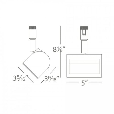 WAC Lighting-HM1-3020W-30-Line Drawing
