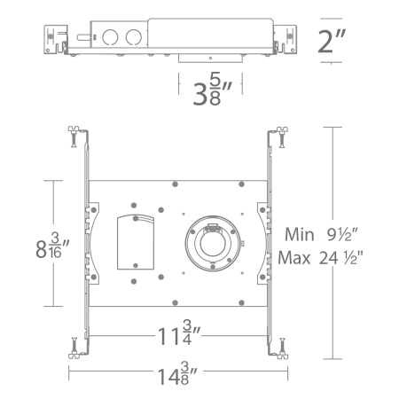 WAC Lighting-HR-2LED-H13AC-Line Drawing