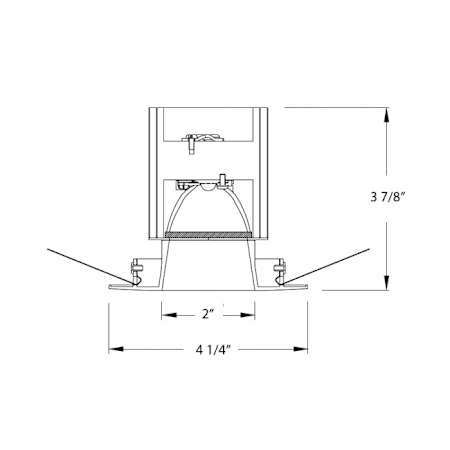 WAC Lighting-HR-2LED-T109N-Line Drawing