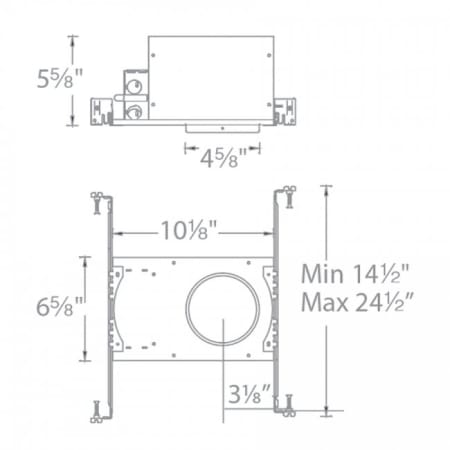 WAC Lighting-HR-3LED-H22D-A-Line Drawing