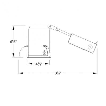 WAC Lighting-HR-3LED-R18D-A-Line Drawing