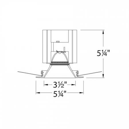 Wac Lighting-HR-3LED-T218PN-Line Drawing