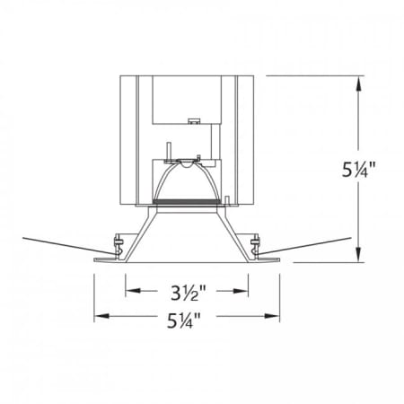 WAC Lighting-HR-3LED-T818N-Line Drawing