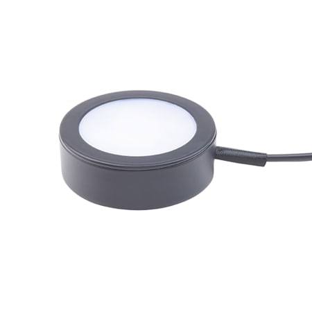 WAC Lighting Line Voltage Puck Light 4" Wide Puck Light Black