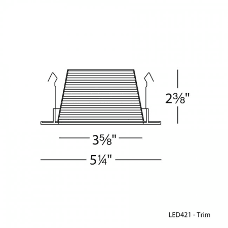 WAC Lighting-HR-LED421-Line Drawing