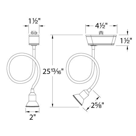 WAC Lighting-JHT-204LED-Line Drawing