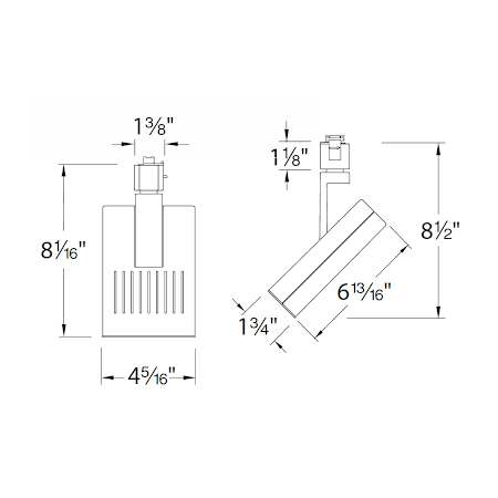 WAC Lighting-L-LED25F-Line Drawing