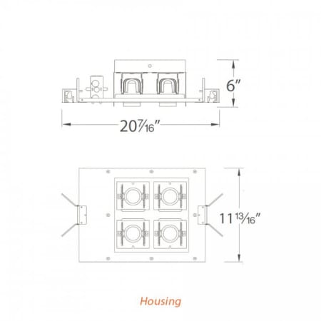 WAC Lighting-MT-4LD226N-S-Line Drawing