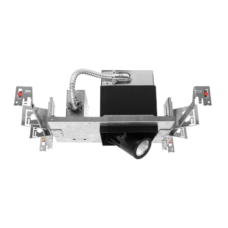 WAC Lighting Precision Multiples LED IC Rated New Construction Housing for 4" Trims with 20° Spot Beam Spread and ELV Dimming Black / 2700