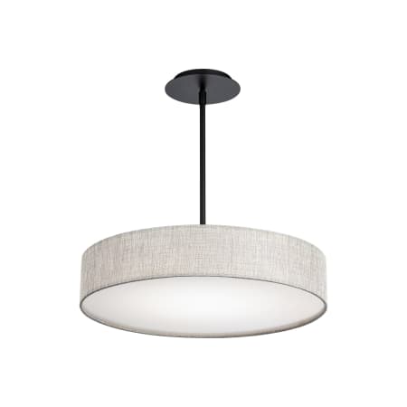 WAC Lighting Manhattan 20" Wide LED Pendant / Semi-Flush Ceiling Fixture Black
