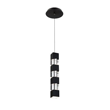 WAC Lighting Super Star 2" Wide Mini Pendant Preset to 4000K with Option To Adjust Later Black