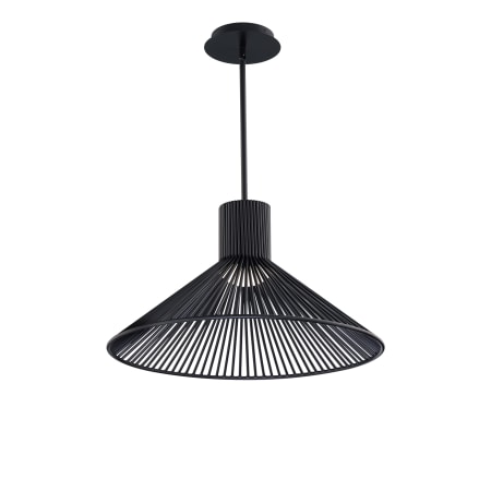 WAC Lighting Cappe 21" Wide LED Pendant - 2700K Black