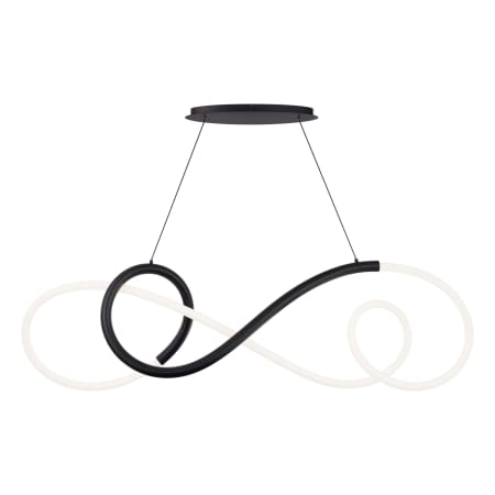 WAC Lighting Solo 48" Wide 3000K LED Abstract Chandelier Black