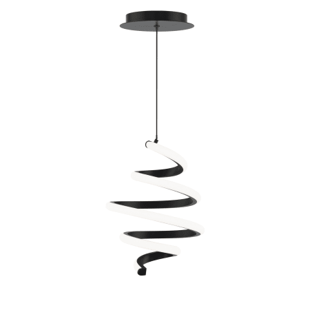 WAC Lighting Whirl 9" Wide LED Abstract Mini Pendant - 3000K Black