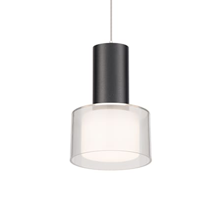WAC Lighting Twist-N-Lite 5" Wide LED Mini Pendant Black