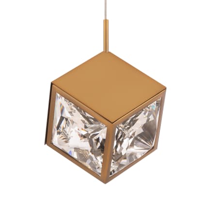 WAC Lighting Ice Cube 8" Wide 3000K LED Mini Pendant Aged Brass
