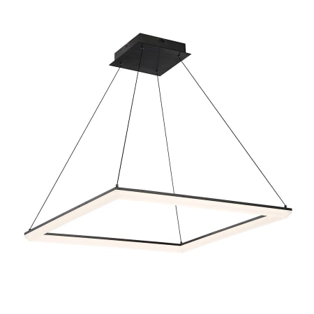 WAC Lighting Frame 28" Wide Integrated LED Chandelier with an Acrylic Shade Black