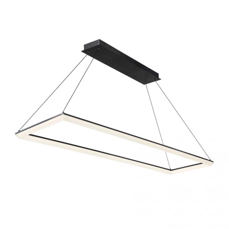 WAC Lighting Frame 58" Wide Integrated LED Linear Chandelier with Acrylic Shade Black