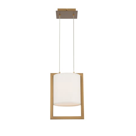WAC Lighting Park Avenue 9" Wide 3000K LED Drum Pendant Aged Brass