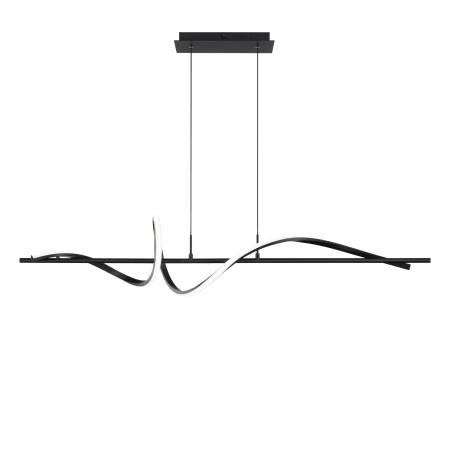 WAC Lighting Corkscrew 44" Wide LED Abstract Linear Pendant - 4000K Black