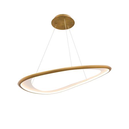 WAC Lighting Oyster 33" Wide LED Pendant Aged Brass