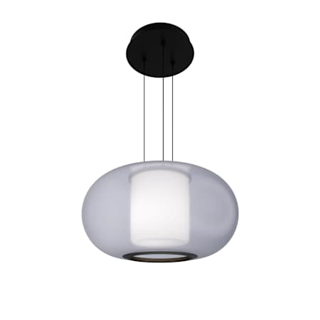 WAC Lighting Doma 16" Wide LED Pendant Black