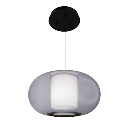 WAC Lighting Doma 20" Wide LED Pendant Black