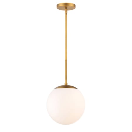 WAC Lighting Niveous 10" Wide LED Pendant Aged Brass