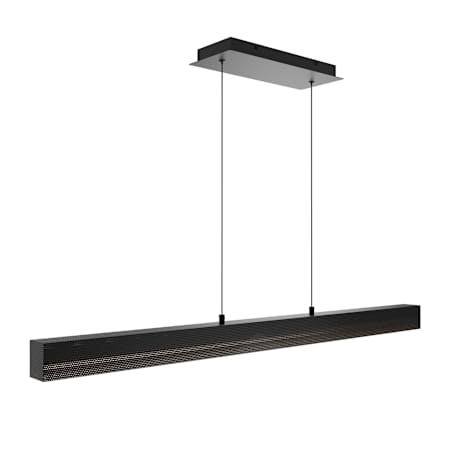 WAC Lighting Grille 47" Wide LED Linear Pendant Black