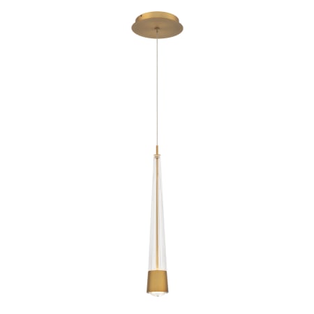 WAC Lighting Quill 3" Wide LED Mini Pendant - 3000K Aged Brass