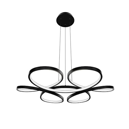 WAC Lighting Klover 32" Wide LED Pendant Black
