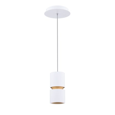 WAC Lighting Pedistal 4" Wide LED Mini Pendant White