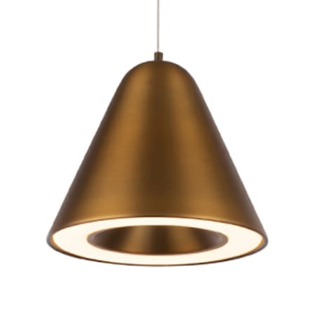 WAC Lighting Kone 6" Wide LED Mini Pendant Aged Brass