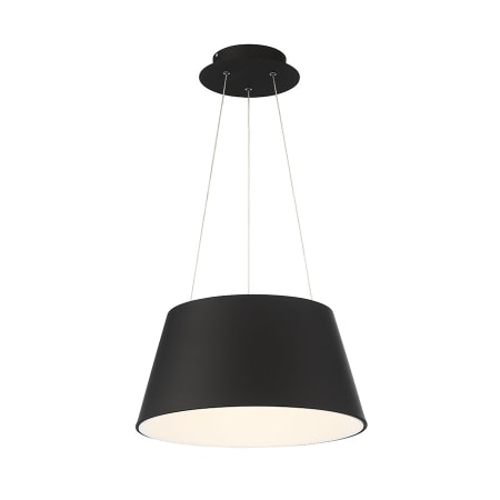 WAC Lighting Vida Single Light 18" Wide Integrated LED Suspension Pendant Black