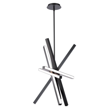 WAC Lighting Parallax 28" Tall 3000K LED Adjustable Abstract Pendant Black