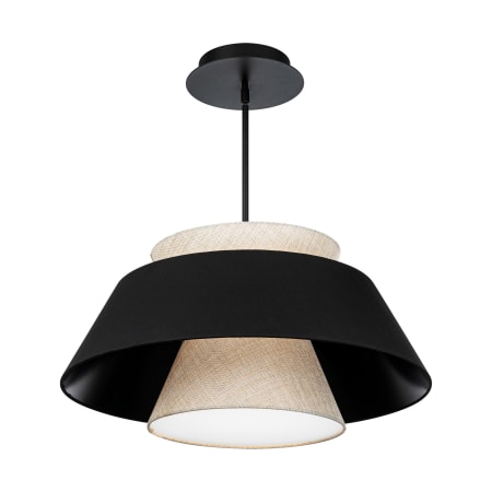 WAC Lighting Rockabilly 26" Wide LED Pendant Black