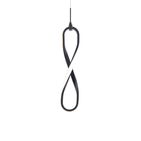 WAC Lighting Marise 4" Wide LED Abstract Mini Pendant Black