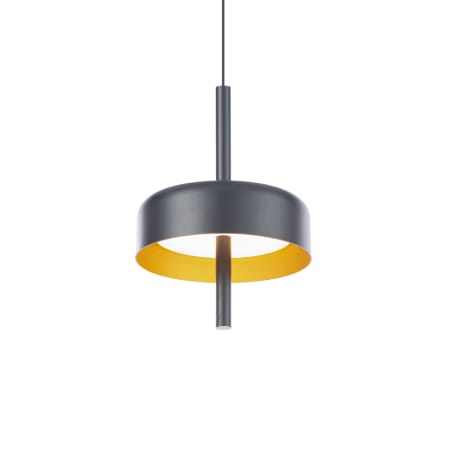 WAC Lighting Pierce 7" Wide LED Mini Pendant Black / Gold