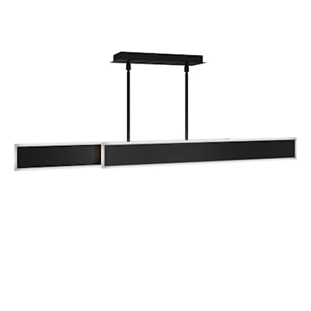 WAC Lighting Bastone 50" Wide LED Linear Pendant Black