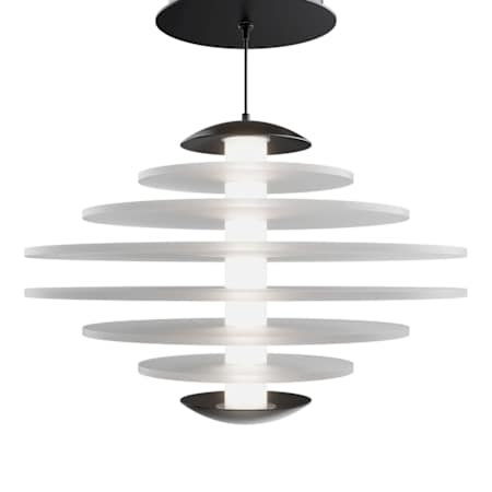 WAC Lighting Loopey 14" Wide Pendant Black