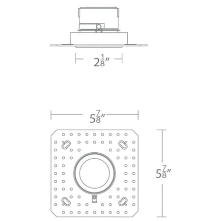 WAC Lighting-R2ARDL-W-Line Drawing