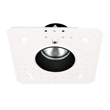 WAC Lighting Aether 2" Round Invisible Trim with LED Light Engine and 50° Flood Beam Spread Black / 2700K / 85CRI