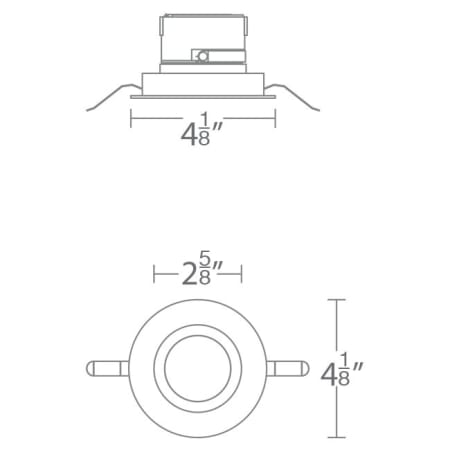 WAC Lighting-R2ARDT-F-Line Drawing
