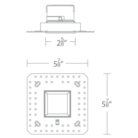 WAC Lighting-R2ASDL-W-Line Drawing