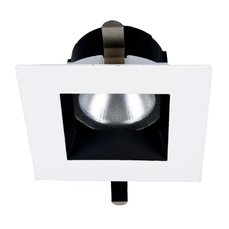 WAC Lighting Aether 2" Square Recessed Trim with LED Light Engine and 40° Flood Beam Spread Black White / 2700K / 85CRI