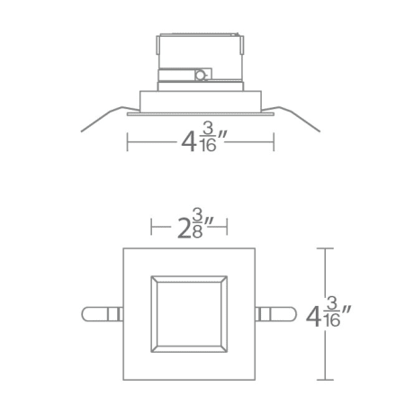 WAC Lighting-R2ASDT-W-Line Drawing