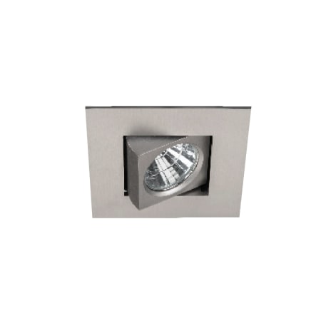 WAC Lighting Oculux 2" LED Square Adjustable Recessed Trim with New Construction / Remodel Convertible Housing and Narrow Beam Spread Brushed Nickel / 2700K