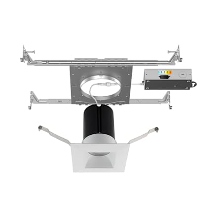 WAC Lighting Ion 3-1/2" Integrated LED Open Recessed Trim and New Construction Housing- IC Rated and Airtight White