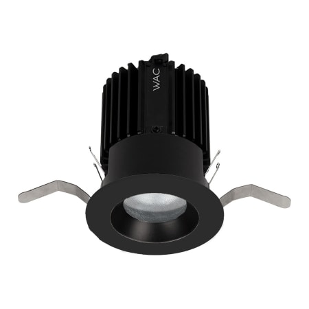 WAC Lighting Volta 2" Shallow Regressed Downlight with LED Light Engine and 40 Degree Flood Beam Spread Black / 2700K / 85CRI