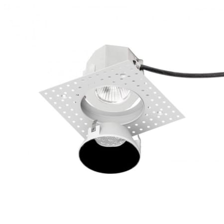 WAC Lighting Aether 3.5" Round Invisible Trim with LED Light Engine and 45 Degree Flood Beam Spread Black / 2700K / 85CRI